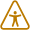 Yellow triangle accessibility score icon