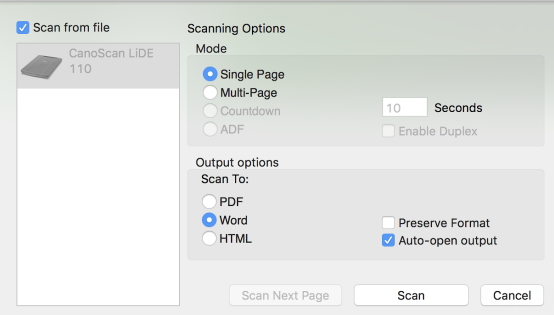 Read&Write scan window
